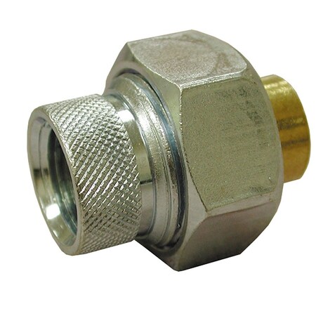 JONES STEPHENS 1/2 in. x 1/2 in. 5/8 in. OD Dielectric Union, Female x Sweat, Lead Free D06050